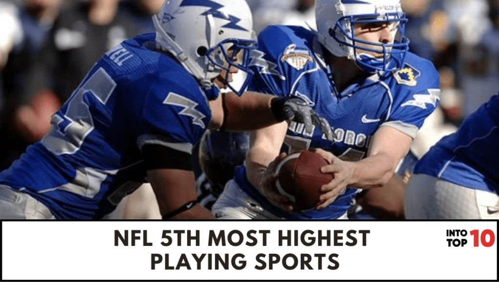 NFL 5th most HIGHEST PLAYING SPORTS