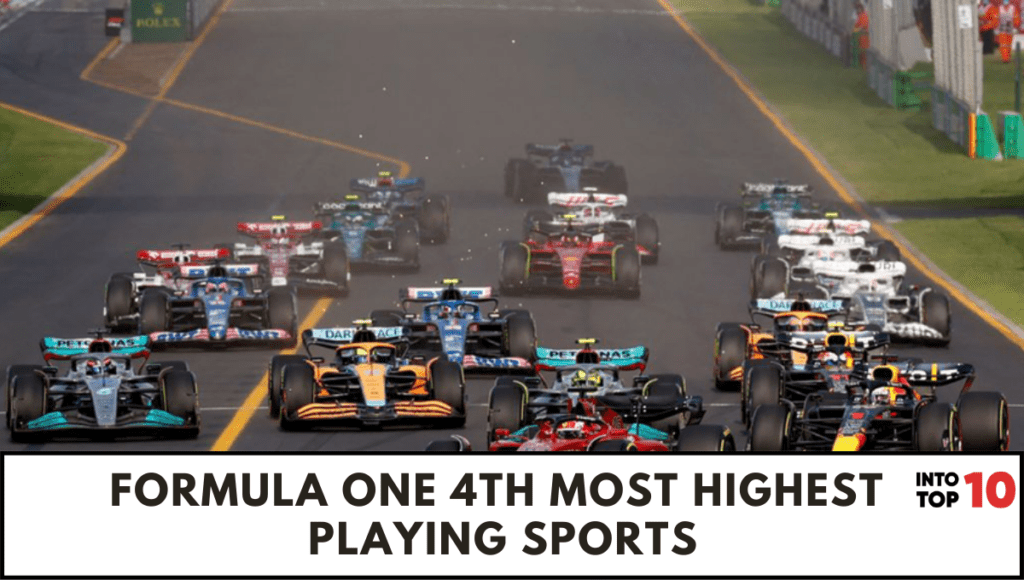 Formula One 4th most HIGHEST PLAYING SPORTS