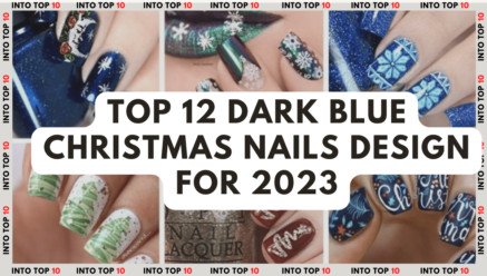 Blue Christmas Nails Design