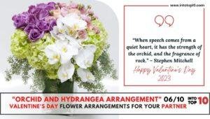 Orchid and Hydrangea Arrangement